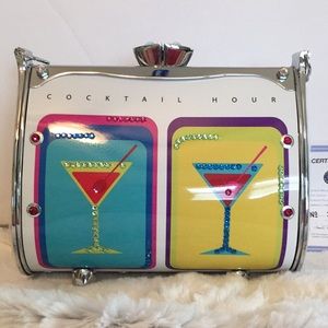Cocktail hour metal handbag, limited edition